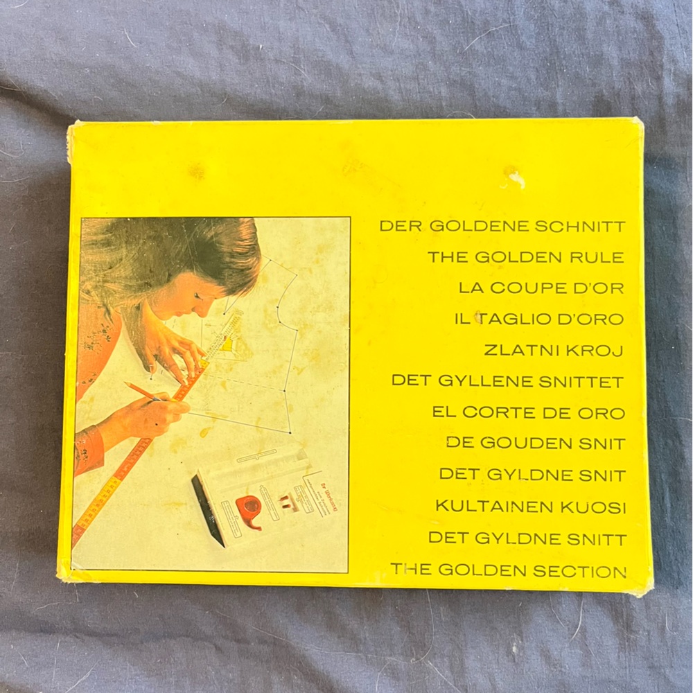 1970’s Lutterloh System The Golden Rule Sewing Pattern Making Kit In Orig. Box